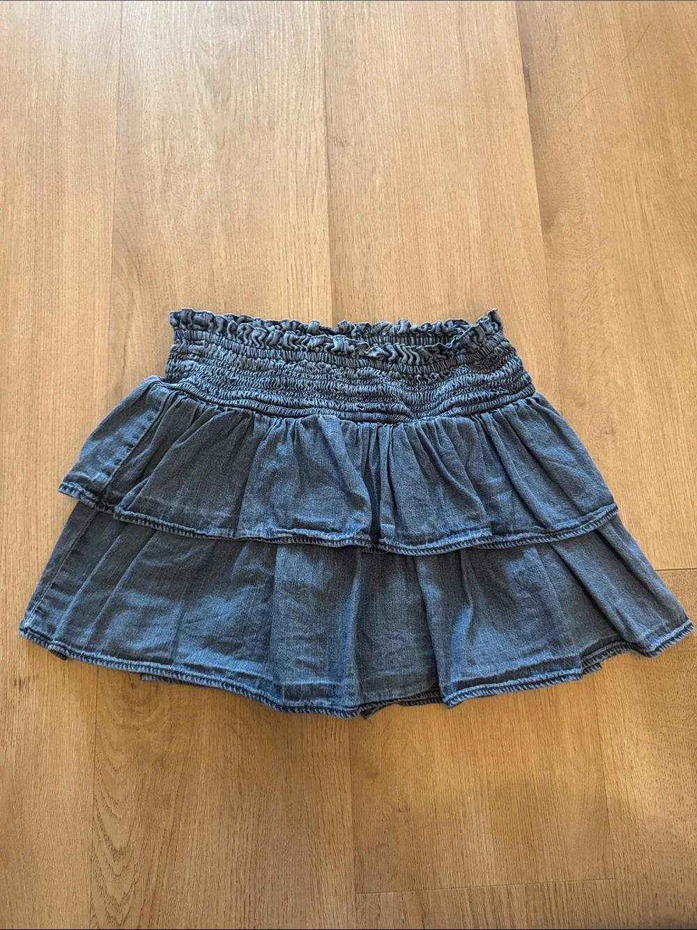 GAP Denim Tiered Mini Skirt - Blue